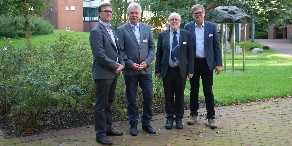 Die Professoren Peeter Ross (Estland), Roland Trill (Flensburg), Eberhard Beck (Brandenburg), Gunnar Hartvigsen (Norwegen)